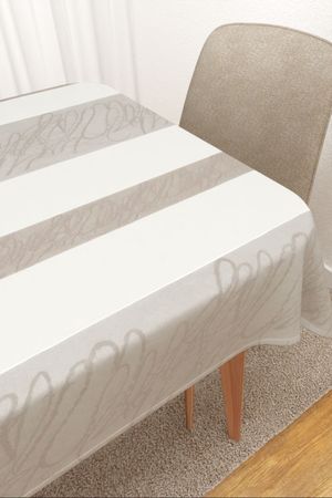 Tischdecke eckig Lysel #2T Cerrito in braunbeige