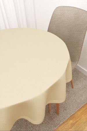 Tischdecke rund Lysel #2T Enna in beige