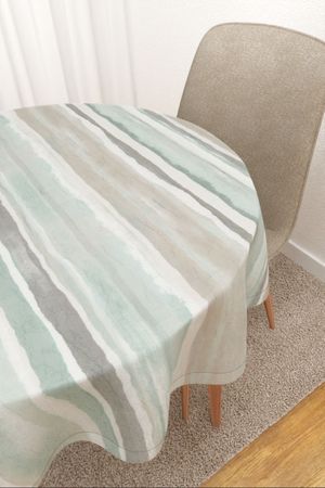 Tischdecke rund Lysel #2T Pintada in mint