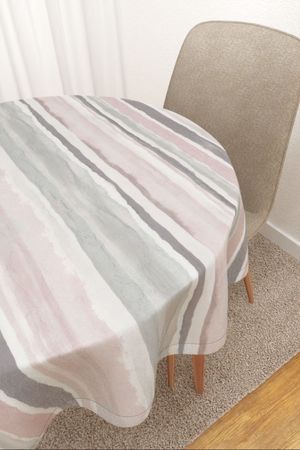 Tischdecke rund Lysel #2T Pintada in rosa