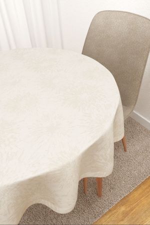 Tischdecke rund Lysel #2T Rumorosa in creme