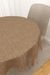 Vorschau Tischdecke rund Lysel #2T Matomi in rotbraun braunbeige