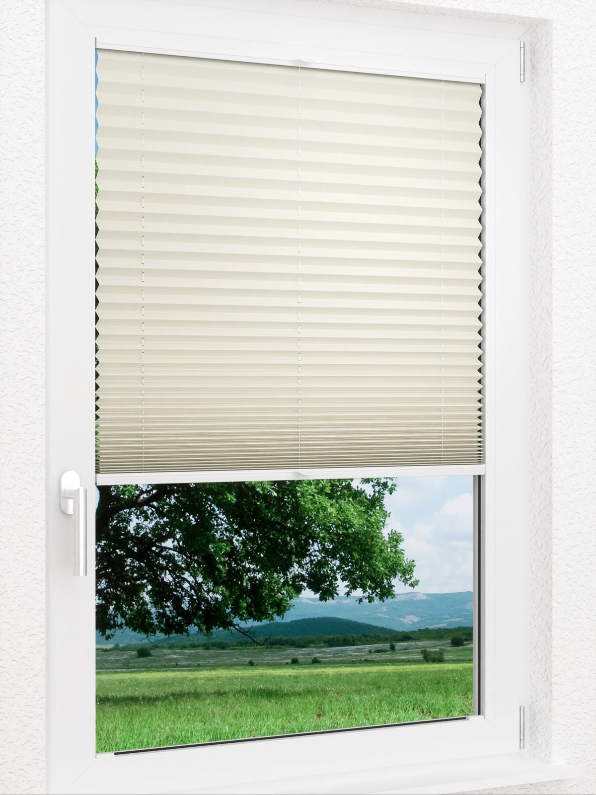 Detailansicht LYSEL HOME Plissee 140A Krepp Pearl